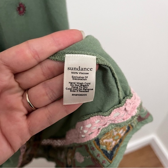 Sundance LUCIENNE DRESS Embroidered Floral Dress, size S - Picture 8 of 8